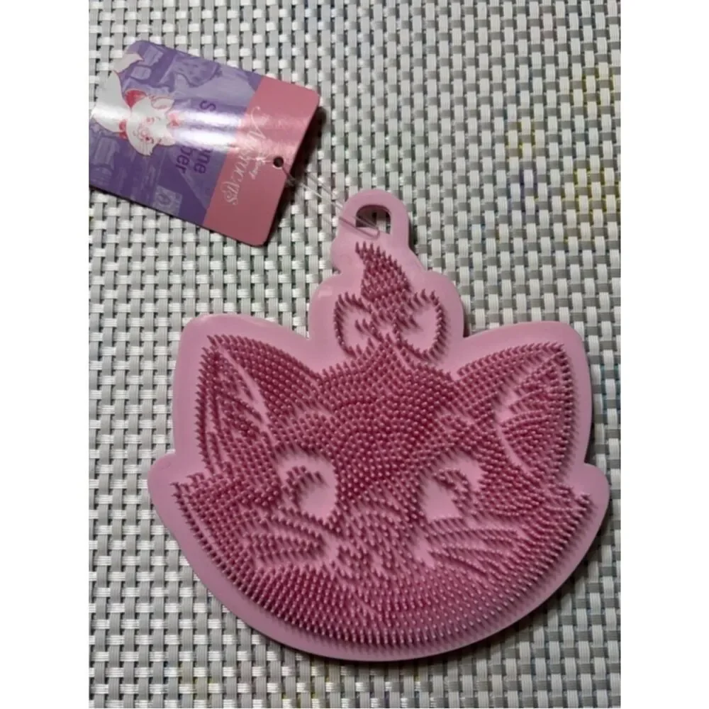 New Disney Aristocats Marie Pink Cat Silicone Cleaning Scrubber